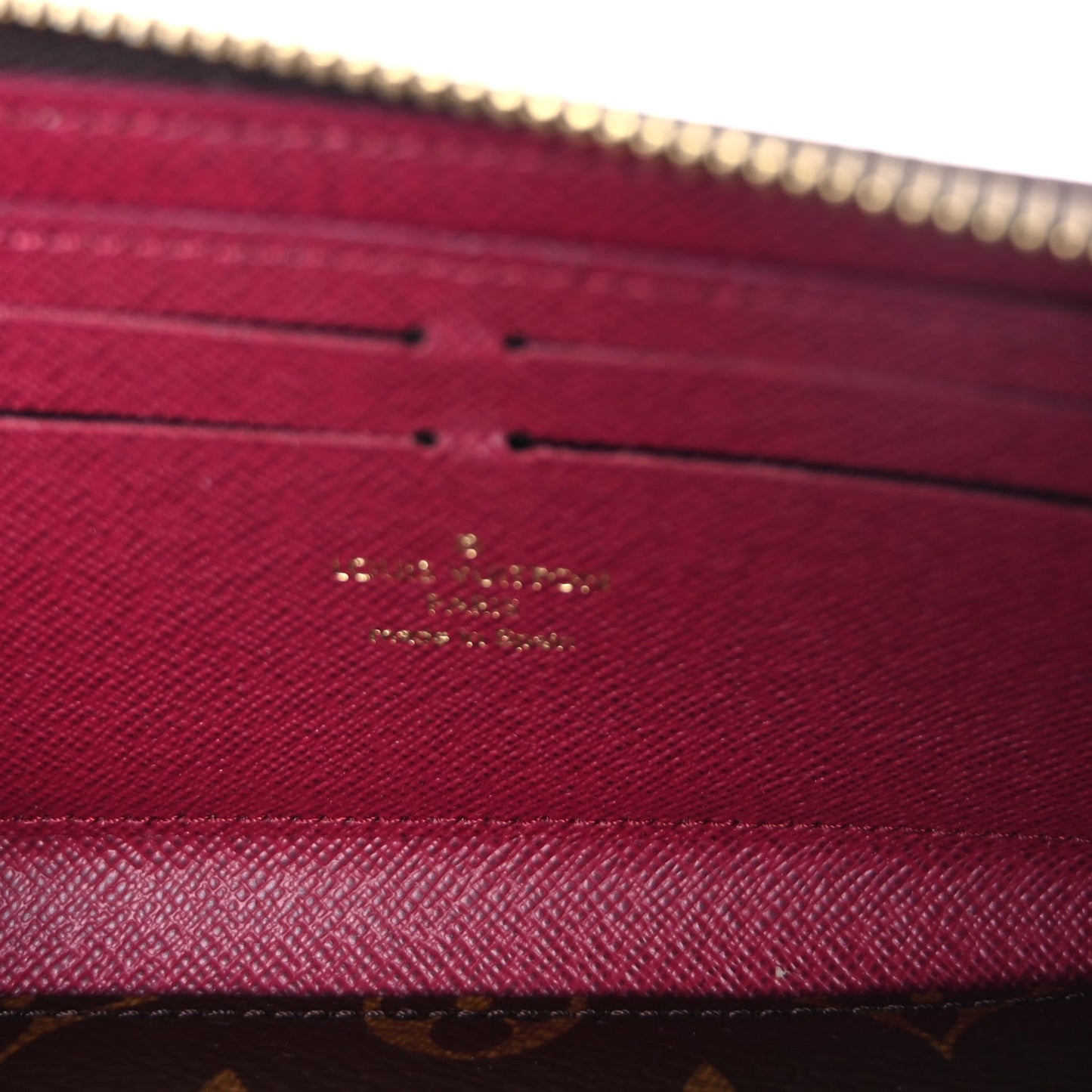 Monogram Clemence Wallet  Fuchsia