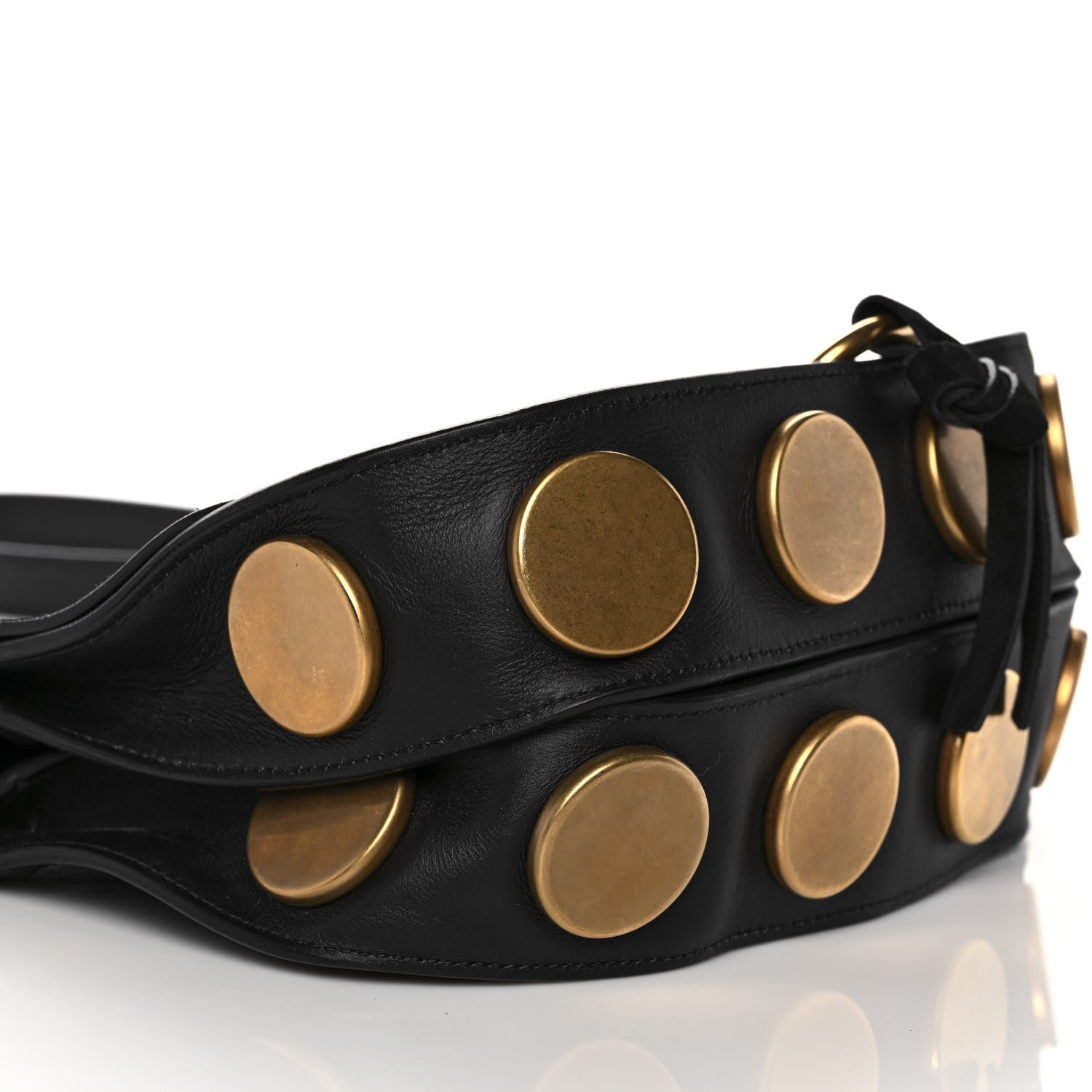 Chloe Suede Smooth Calfskin Medium Kurtis Shoulder Bag Black 9 of 12