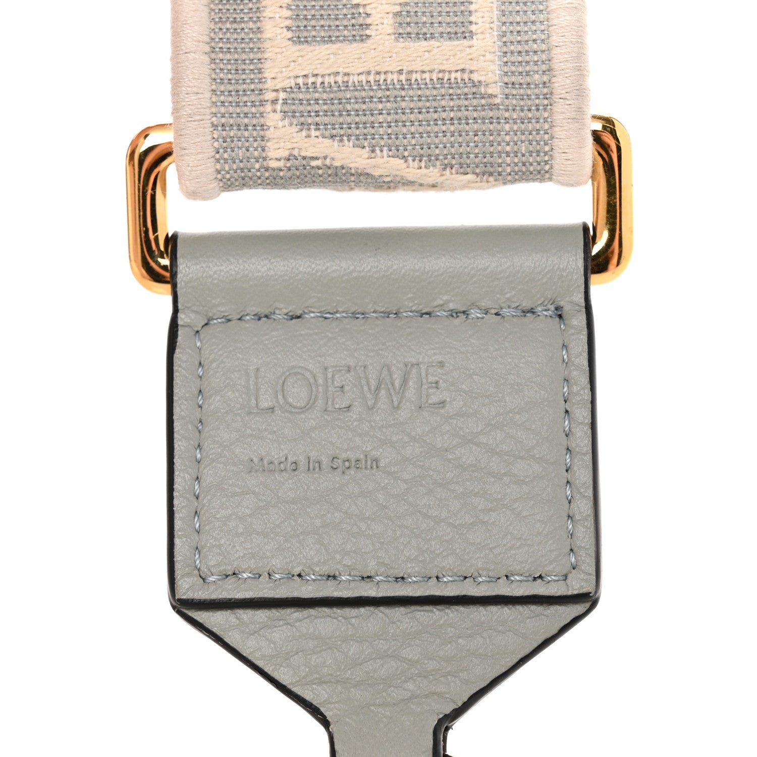Loewe Calfskin Jacquard Anagram Strap Ash Grey 3 of 6