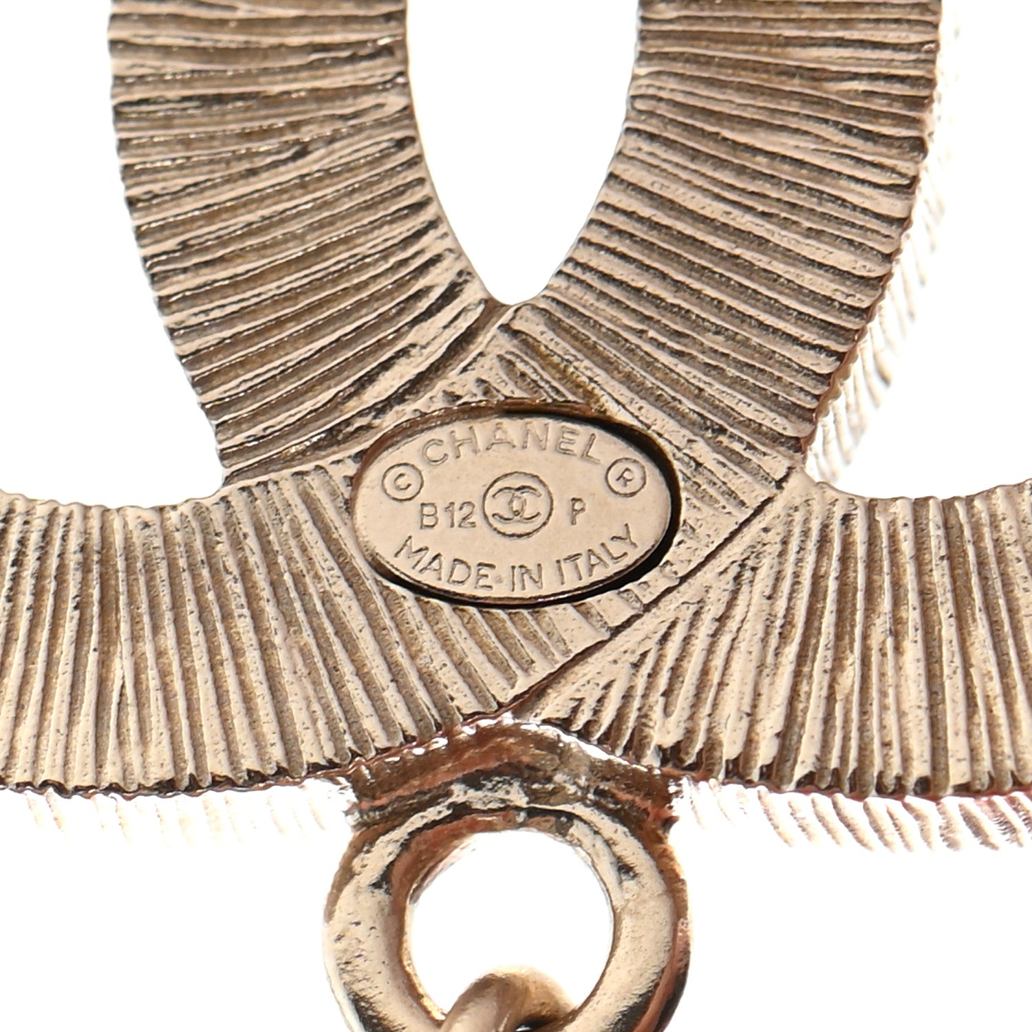 Chanel Enamel Pearl Beaded Drop Brooch Gold Black 4 of 4