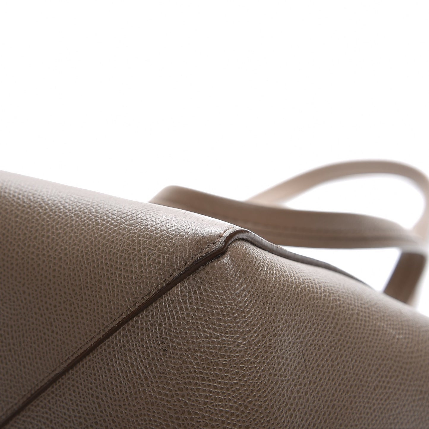 Grained Calfskin Small Horizontal Cabas Phantom Taupe