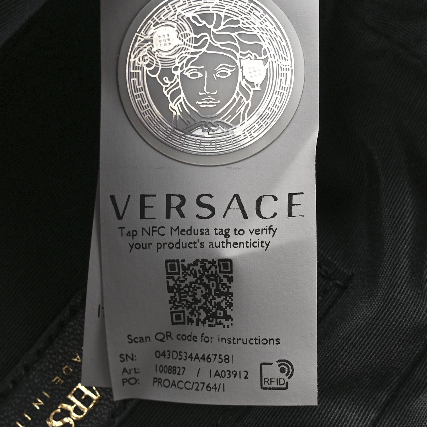 Versace Nappa Quilted Medusa Camera Bag Black 7 of 12