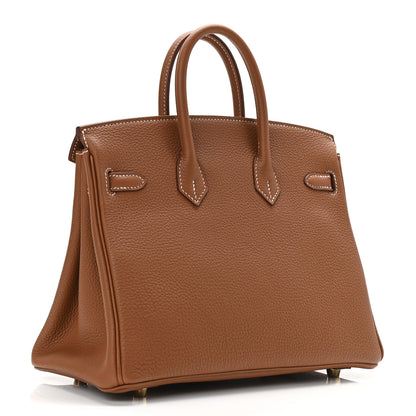 Hermes Togo Birkin 25 Gold 3 of 11