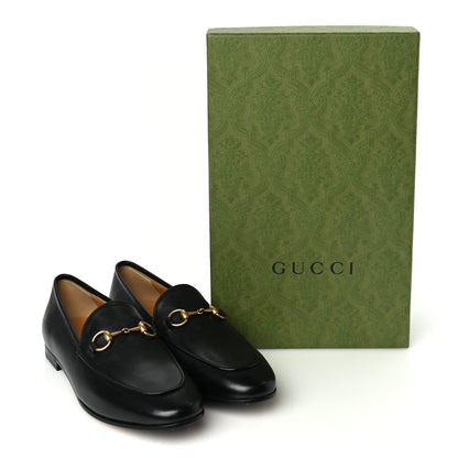 Gucci Calfskin Womens Jordaan Loafers 37.5 Black 9 of 9