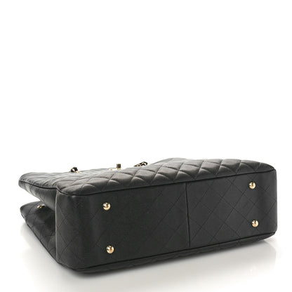 Chanel Caviar Quilted Large CC Shopping Tote Black 4 of 10