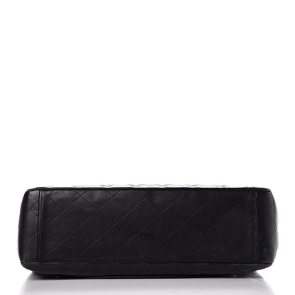 Chanel Lambskin Quilted XL Jumbo Single Flap Black 6 of 14