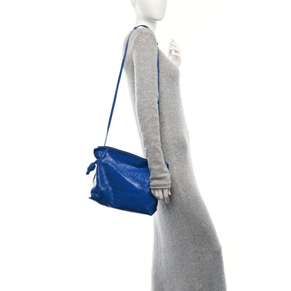 Loewe Crackle Patent Calfskin Medium Flamenco Knot Bag Royal Blue 3 of 7