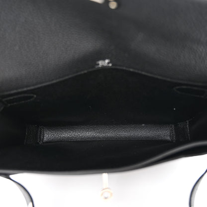 Hermes Togo Kelly Depeches 25 Pouch Black 5 of 11