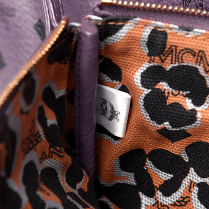 MCM Visetos Large Anya Shopper Tote Purple 7 of 16