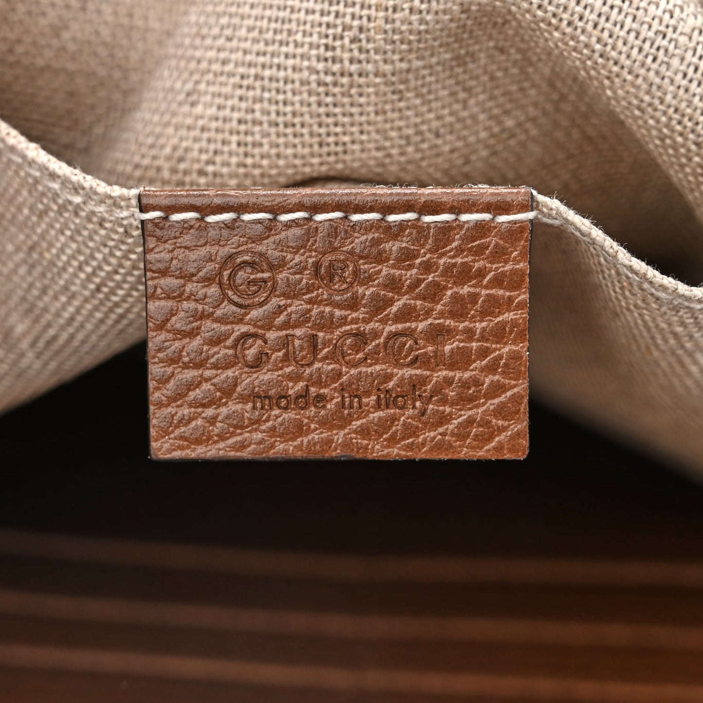 Monogram Mini Bree Messenger Bag Beige Tabacco