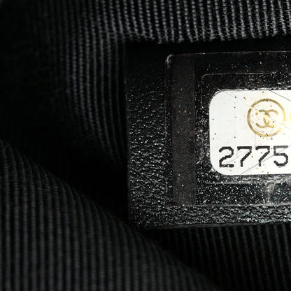 Chanel Iridescent Caviar Large Night by the C Pouch Clutch Black 7 of 9