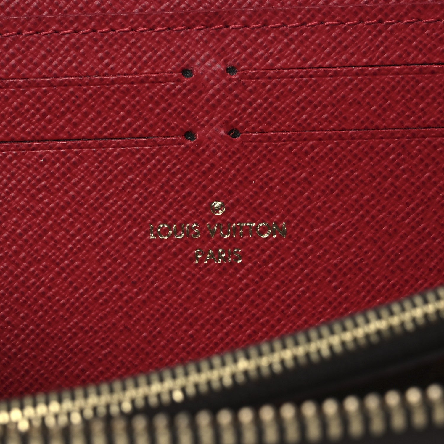 Louis Vuitton Damier Ebene Clemence Wallet Cherry 6 of 7