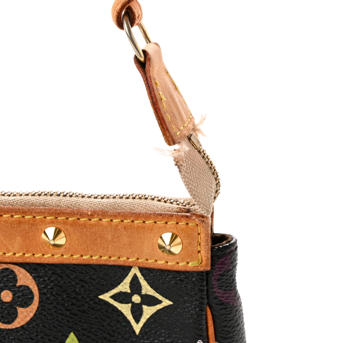 Monogram Multicolor Pochette Accessories Black