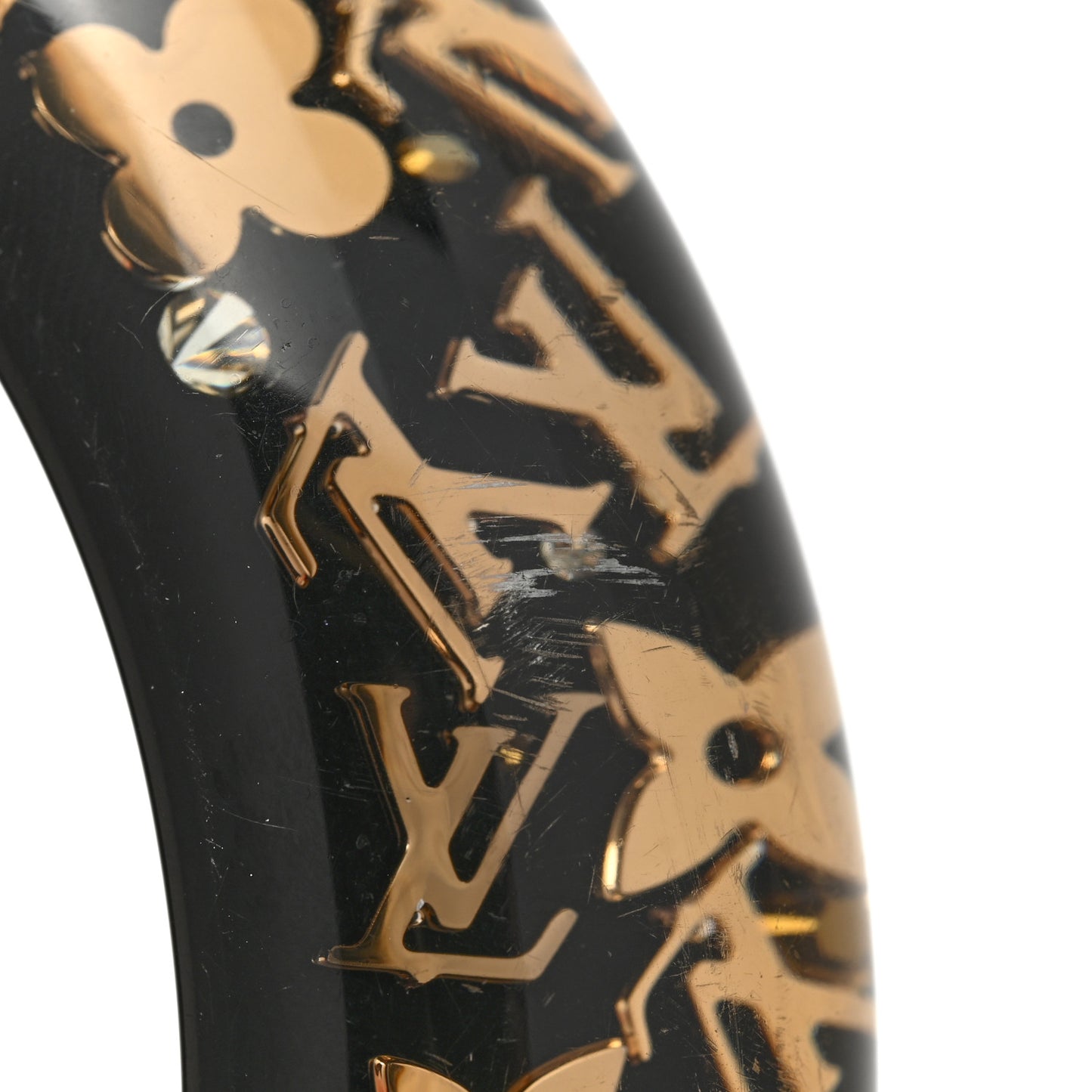 Resin Swarovski Inclusion Bracelet GM Black