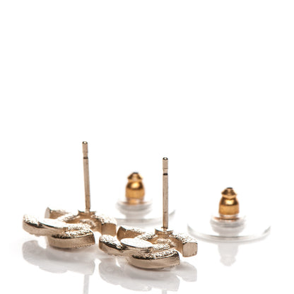Chanel Crystal CC Earrings Gold 5 of 6