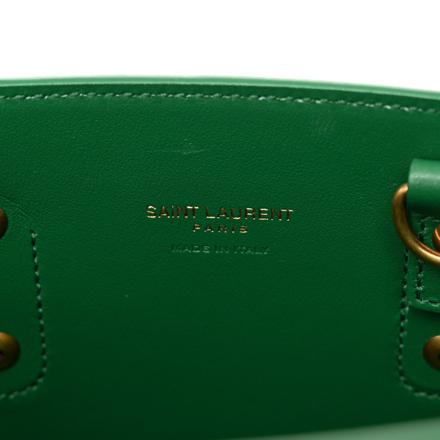Saint Laurent Calfskin Nano Sac De Jour New Vert Praire 7 of 12