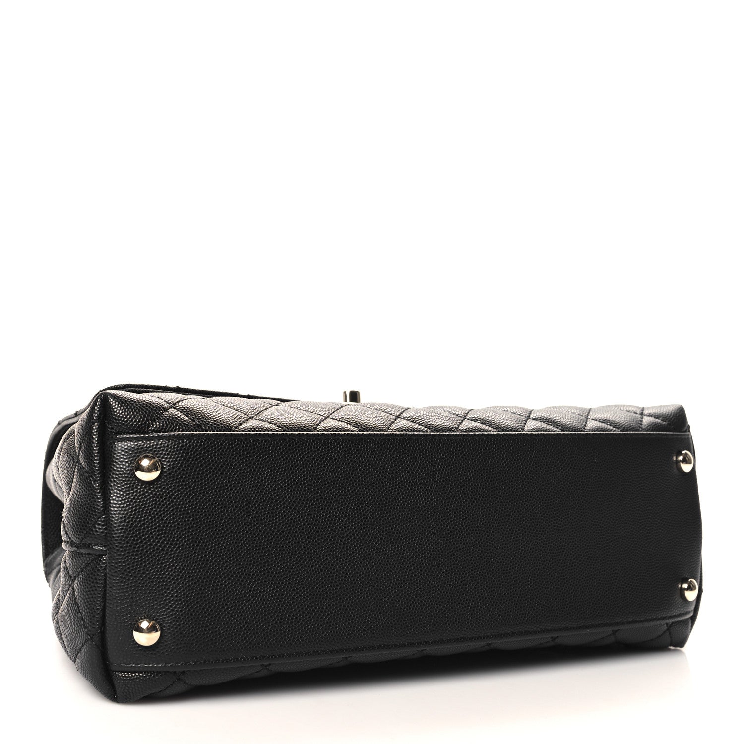 Chanel Caviar Quilted Small Coco Handle Flap Black 4 of 10