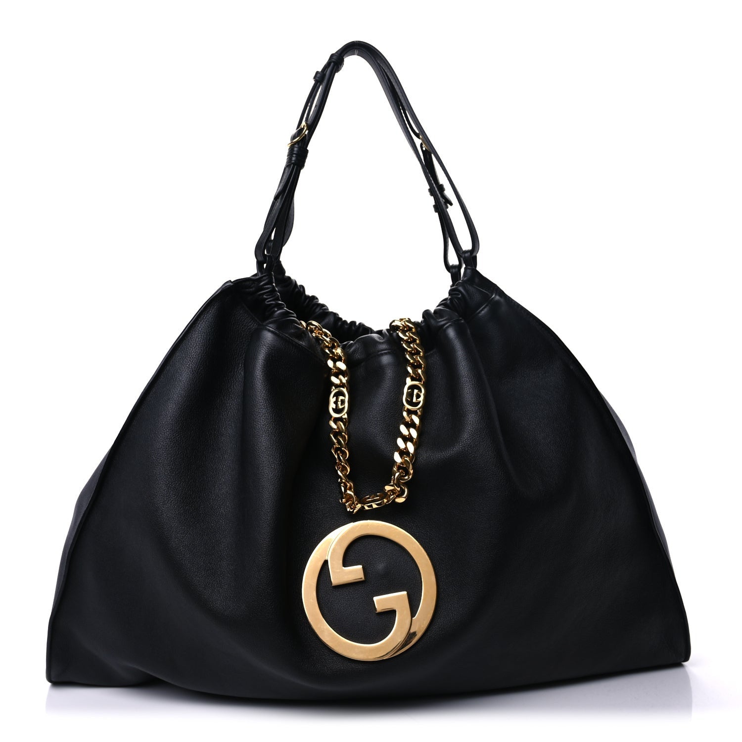 Gucci Calfskin Large Blondie Tote Black 1 of 8