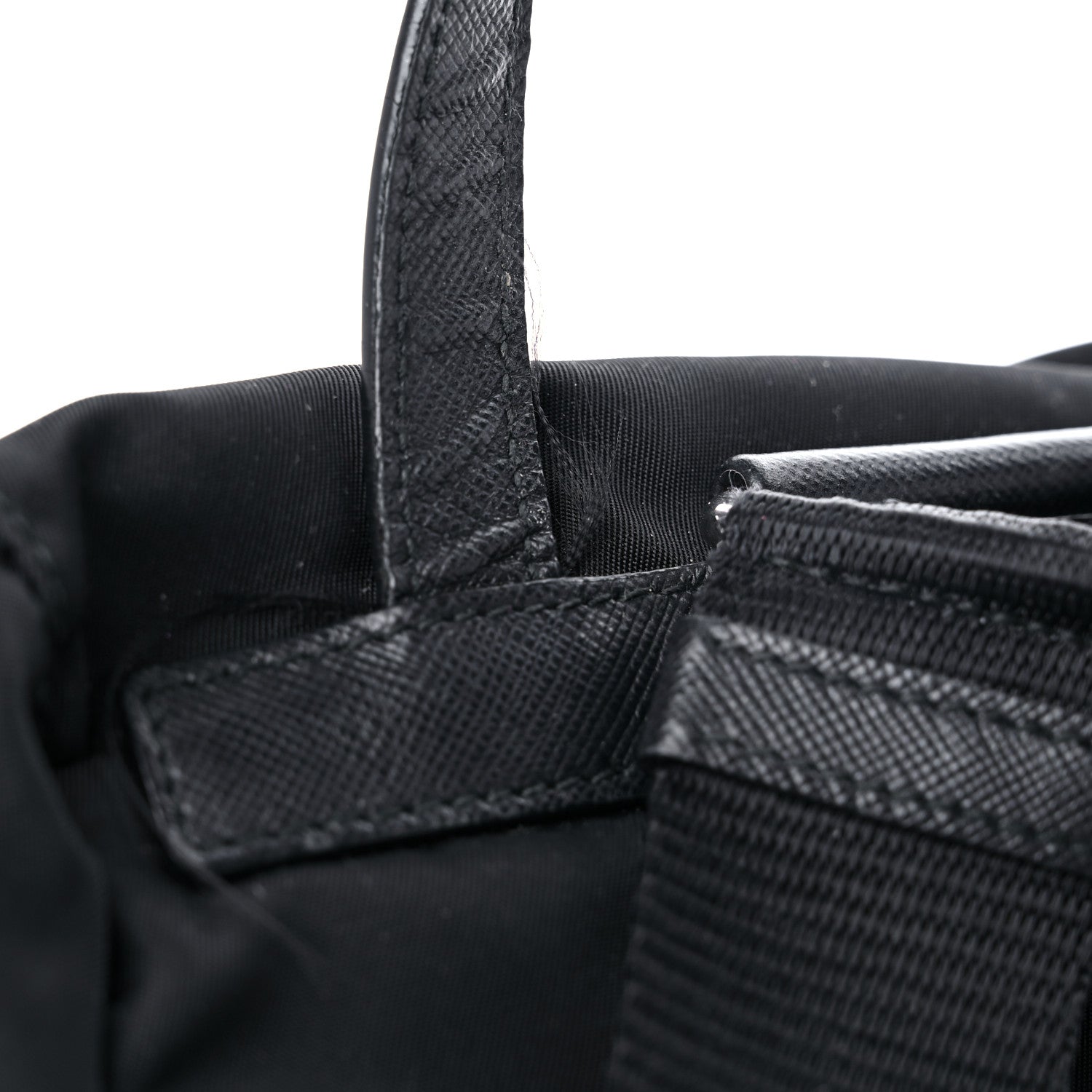 Prada Tessuto Nylon Vela Small Double Buckle Backpack Black 11 of 12