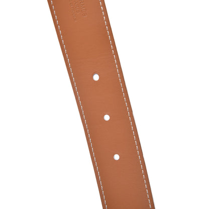 Hermes Epsom Box 32mm Idem Belt 90 White Gold 7 of 8