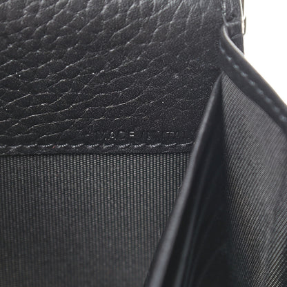 Valentino Garavani Pebbled Calfskin Rockstud Envelope Wallet on Chain Black 6 of 10