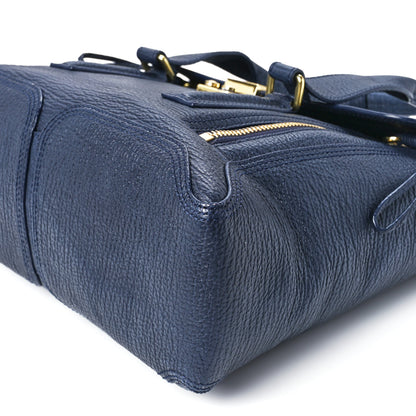 3.1 Phillip Lim Textured Calfskin Medium Pashli Satchel Ink 12 of 13