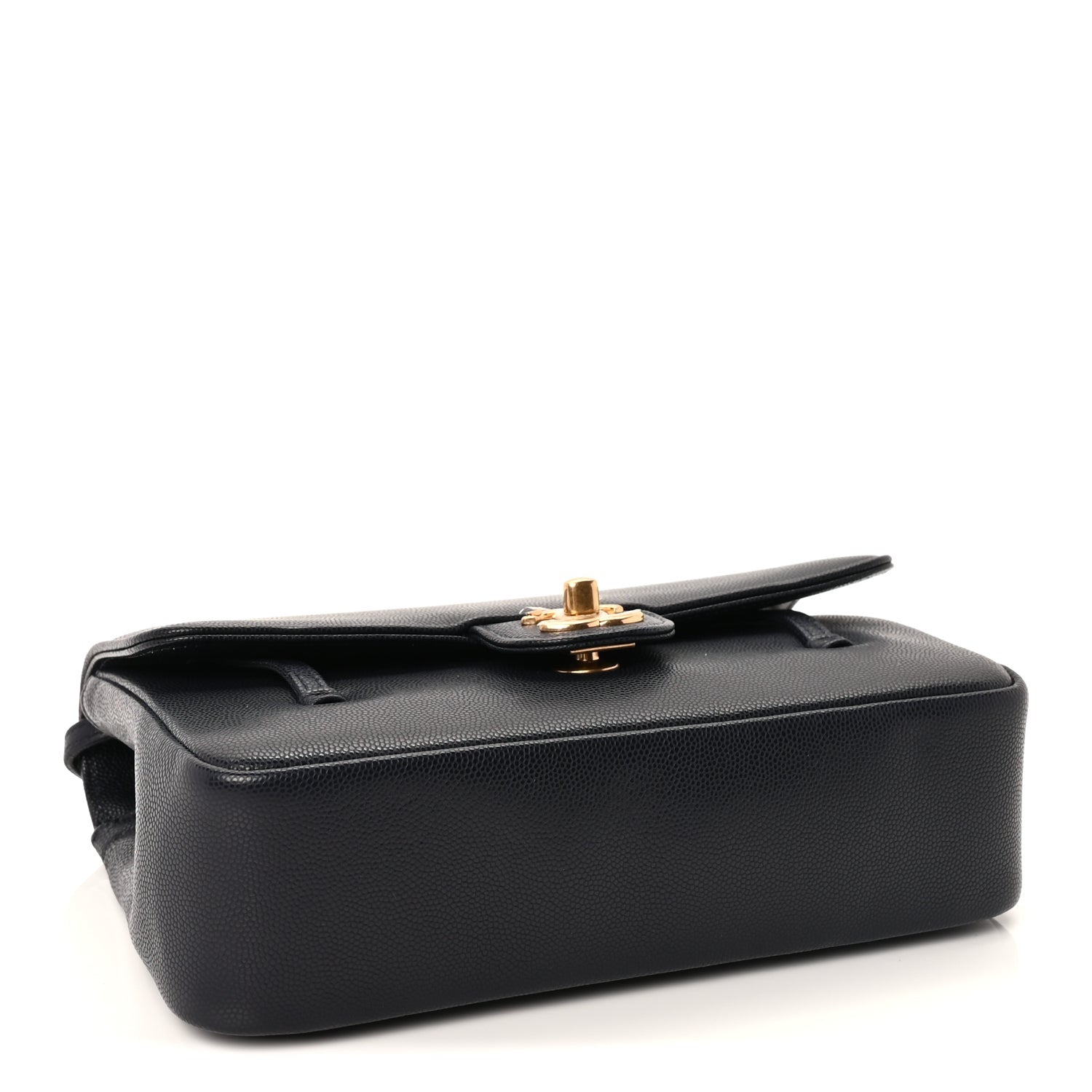 Chanel Shiny Caviar Preppy Coco Small Flap Bag Navy 3 of 8