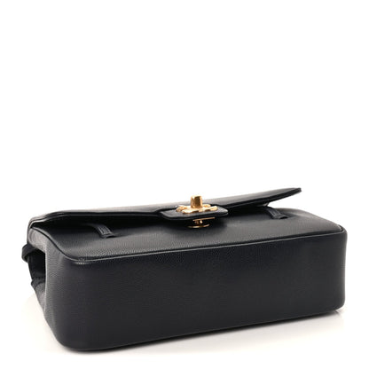 Chanel Shiny Caviar Preppy Coco Small Flap Bag Navy 3 of 8