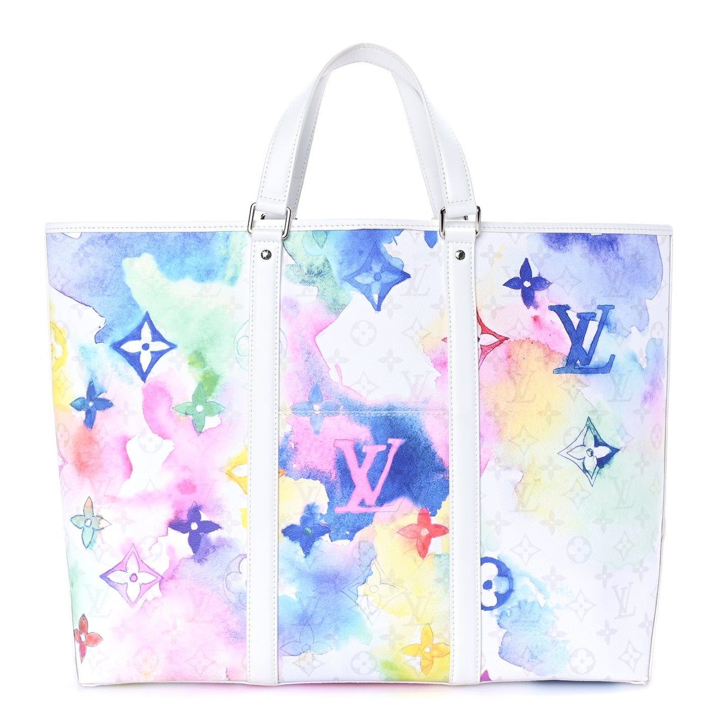 Monogram Watercolor New Tote GM Multicolor