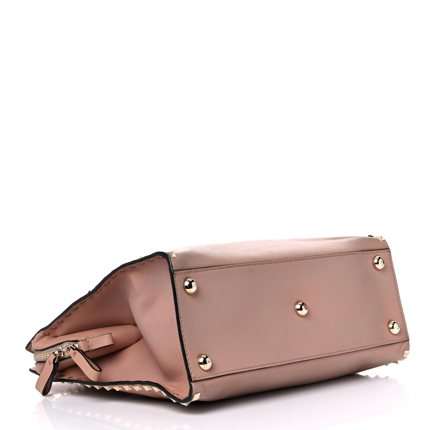 Valentino Garavani Vitello Rockstud Dome Shopper Soft Noisette 2 of 25