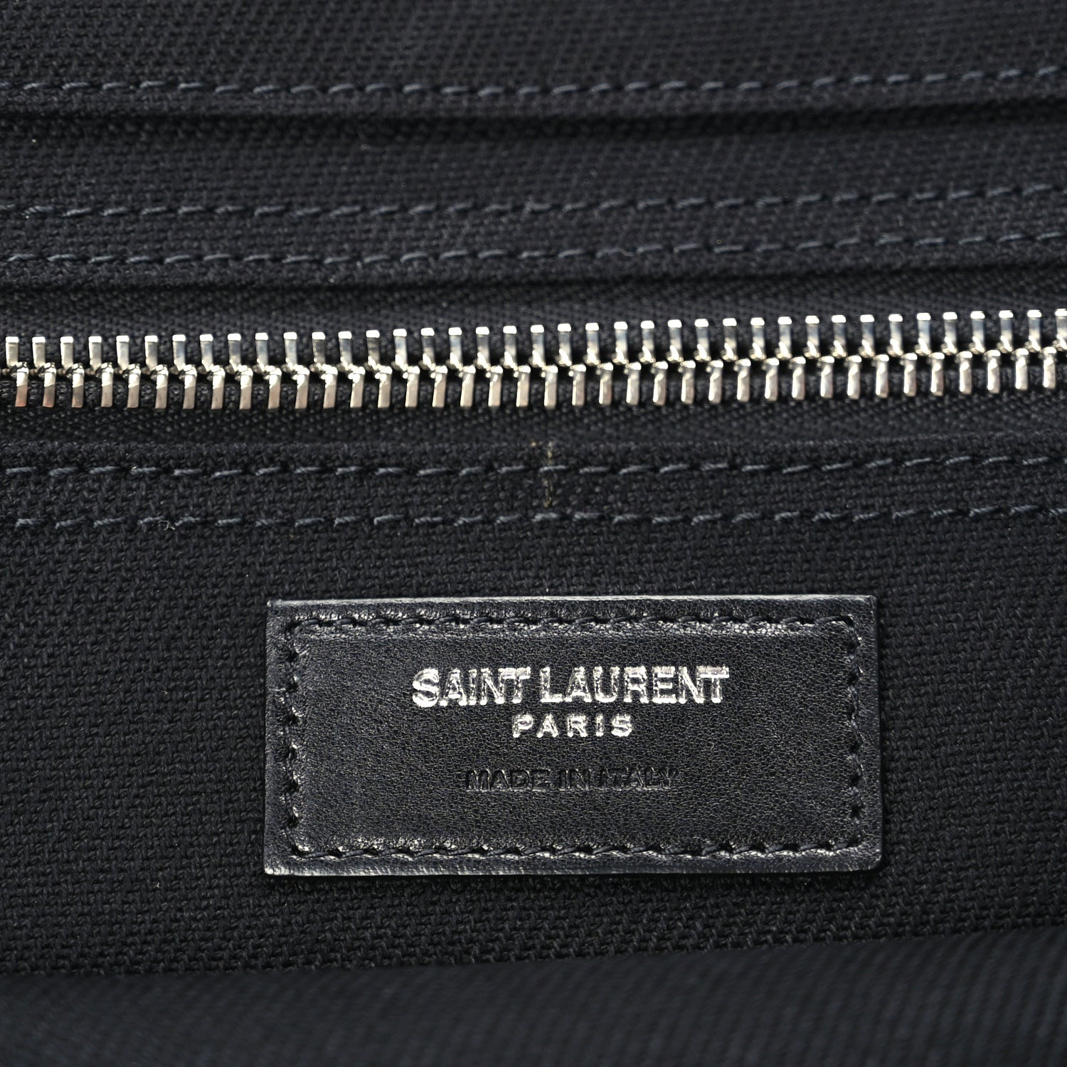 Saint Laurent Linen Calfskin Rive Gauche Tote 5 of 8