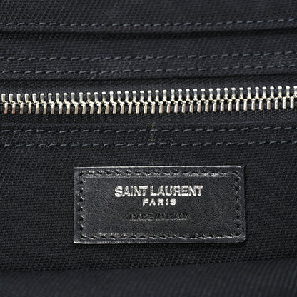 Saint Laurent Linen Calfskin Rive Gauche Tote 5 of 8