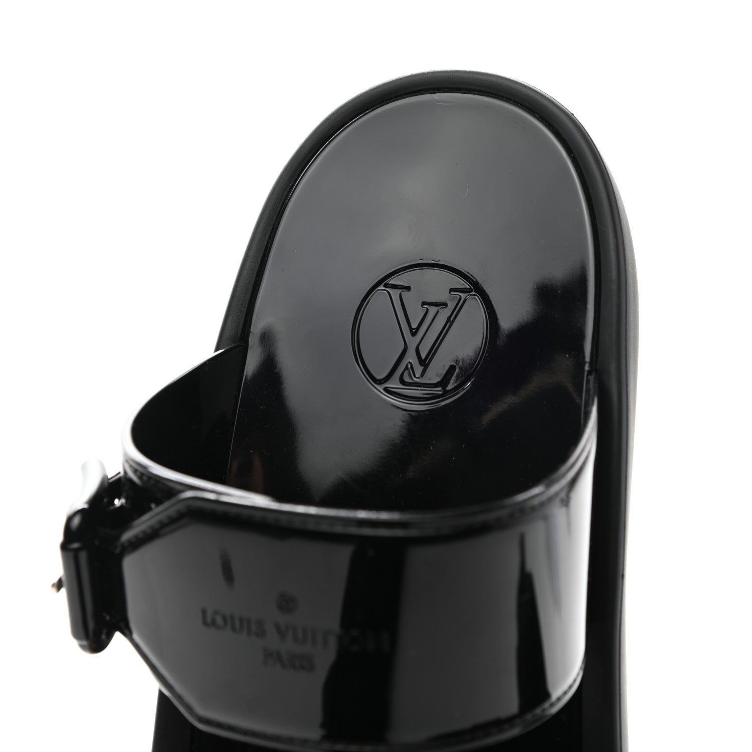 Louis Vuitton Monogram Sunbath Flat Mule Sandals 40 Black 7 of 8