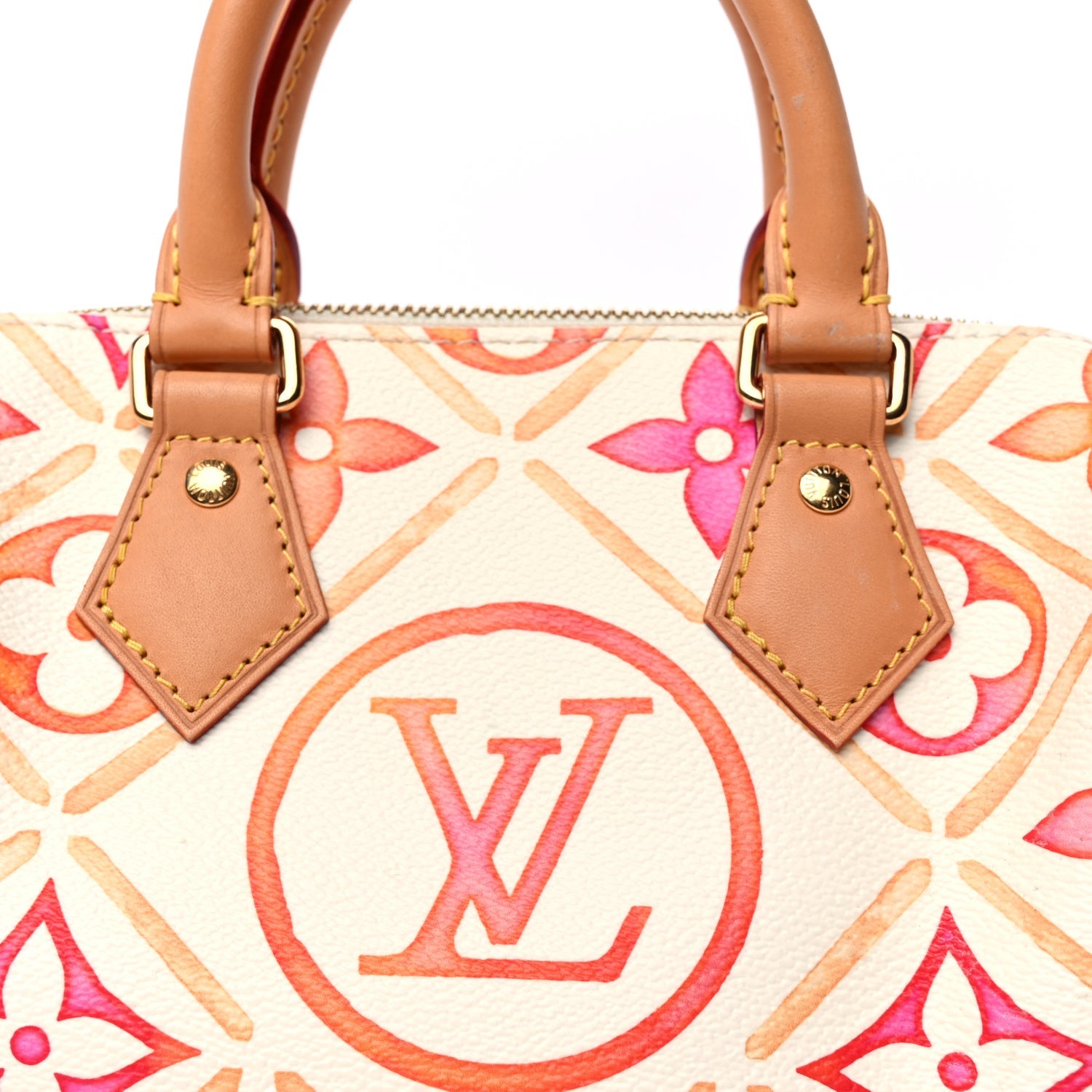 Louis Vuitton Monogram Tiles By The Pool Speedy 20  Coral 6 of 8