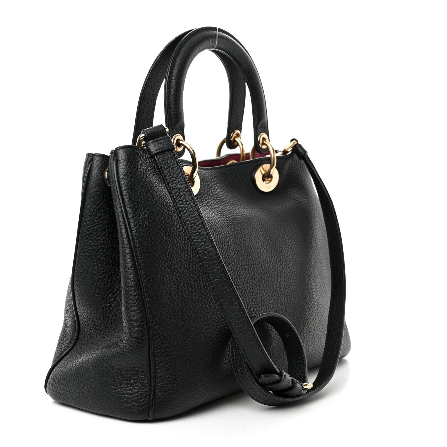 Christian Dior Bullcalf Medium Diorissimo Tote Black 4 of 14