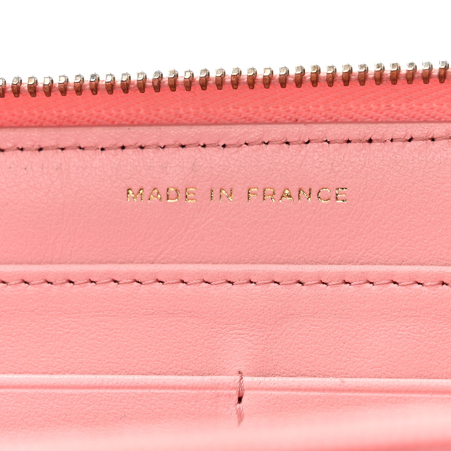 Chanel Caviar Quilted Large Gusset Zip Around Wallet Pink 7 of 12