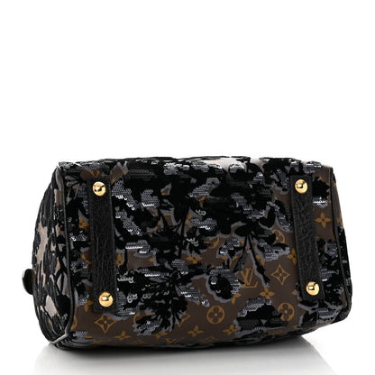 Louis Vuitton Monogram Fleur De Jais Sequins Speedy 30 4 of 14