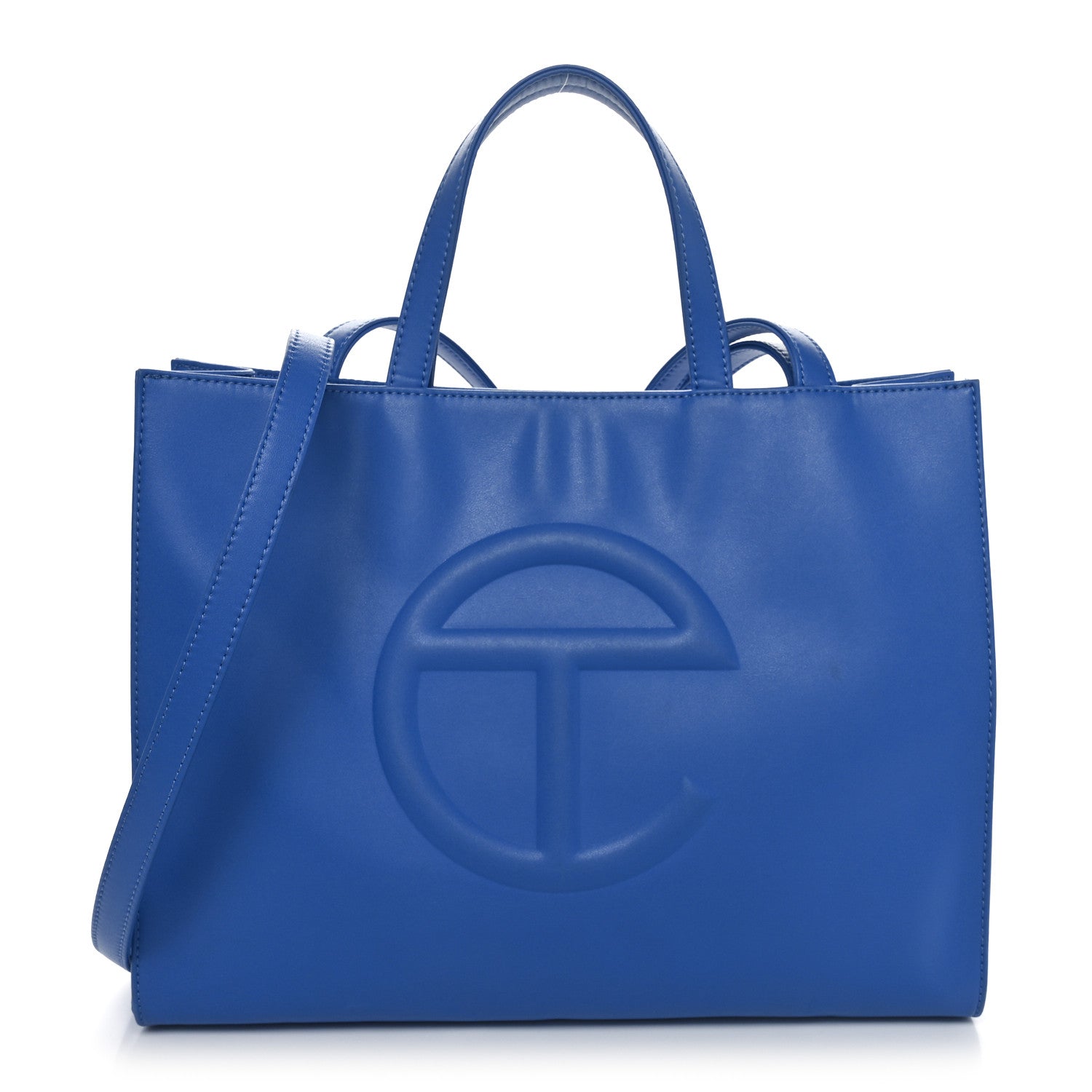 Telfar Vegan Leather Medium Shopping Bag Painters Tape 1 of 10