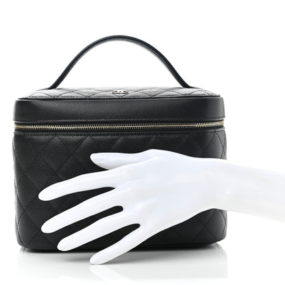 Chanel Caviar Quilted Large Vanity Pouch Black 2 of 7