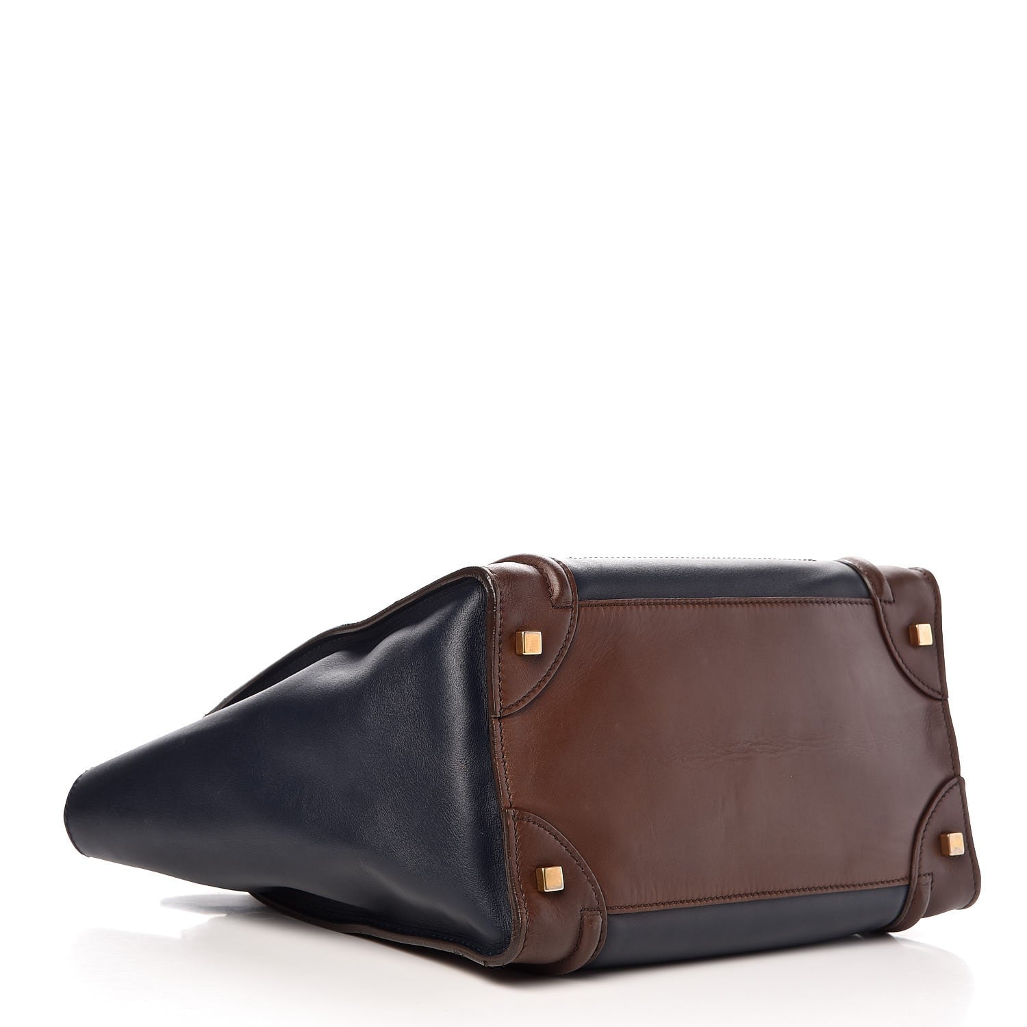 Celine Smooth Calfskin Mini Tri-Color Luggage Navy 4 of 13