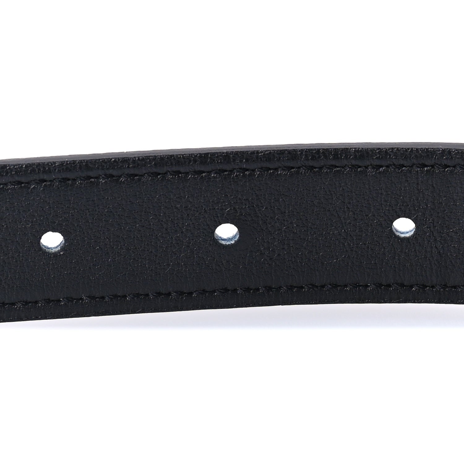 Hermes Swift Epsom 32mm H Belt 80  Deep Blue Black 4 of 5