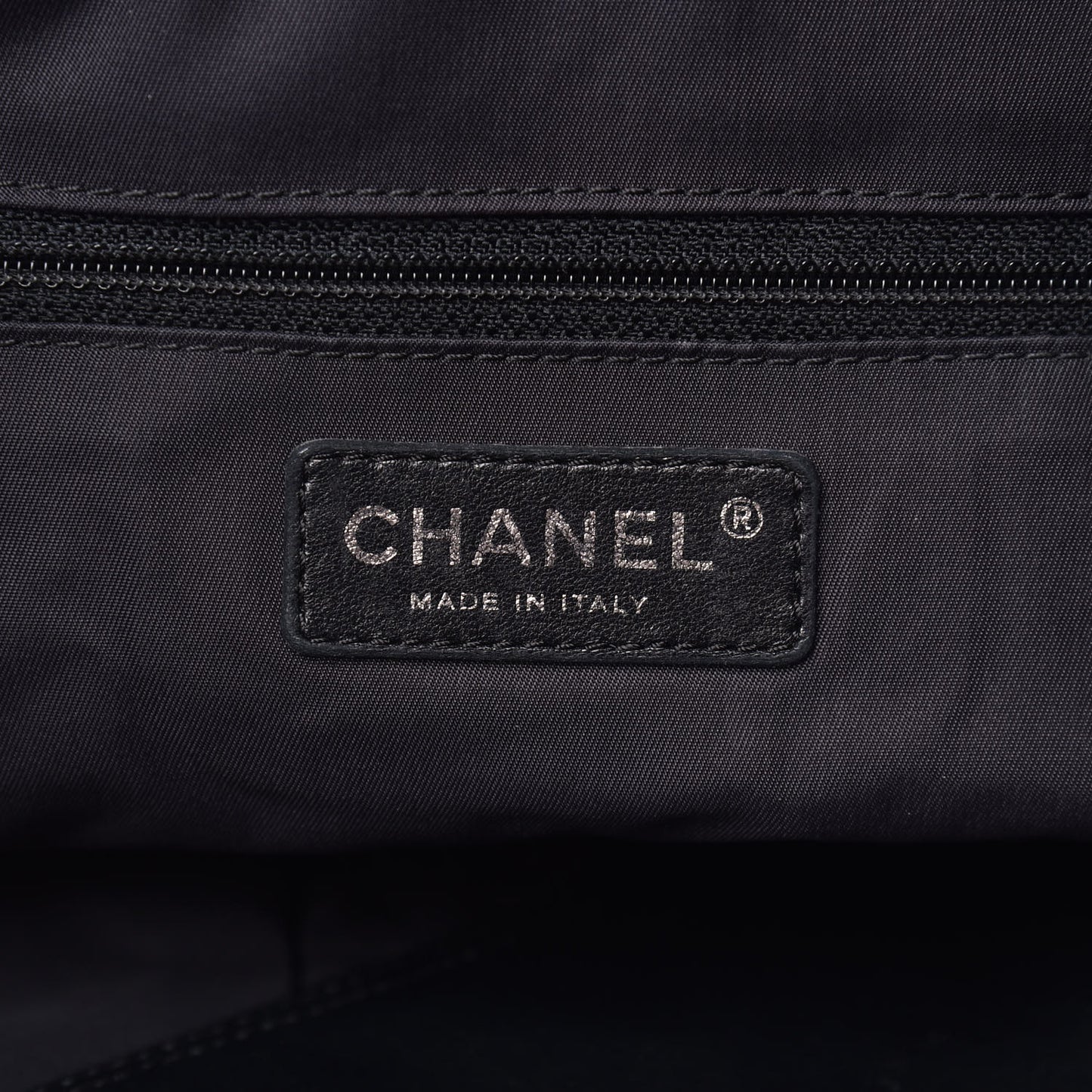 Coated Canvas Quilted Large Paris Biarritz Tote Black
