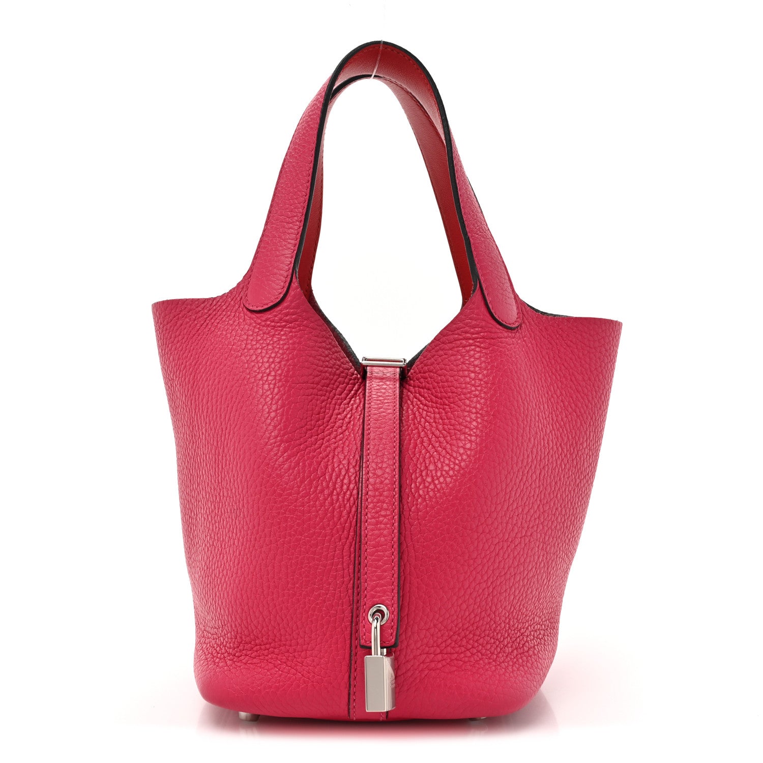 Hermes Taurillon Clemence Swift Eclat Picotin Lock 18 PM Rose Mexico Rouge De Coeur 1 of 13