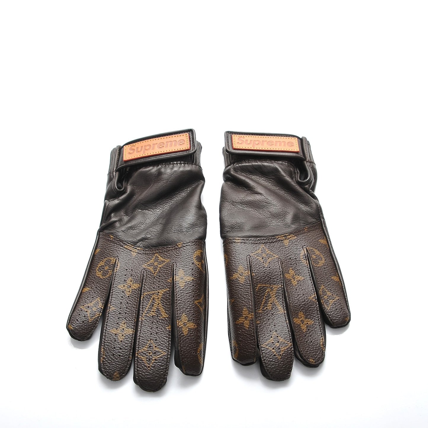 X SUPREME Lambskin Monogram Baseball Gloves