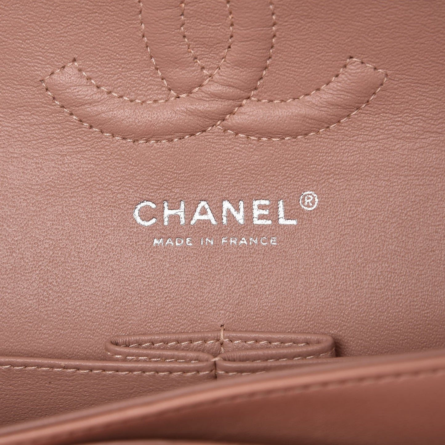 Patent Quilted Medium Double Flap Light Pink