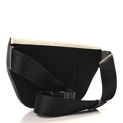 Fendi Glazed Fabric Vitello King FF 1974 Diagonal Belt Bag Perla Argilla Fragola 3 of 10