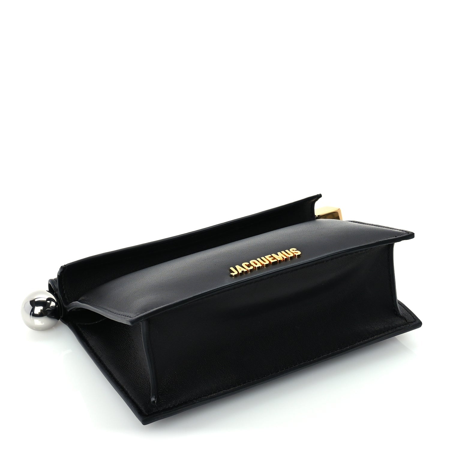 Jacquemus Smooth Calfskin La Pochette Rond Carre Black 3 of 8