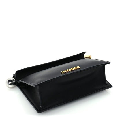 Jacquemus Smooth Calfskin La Pochette Rond Carre Black 3 of 8