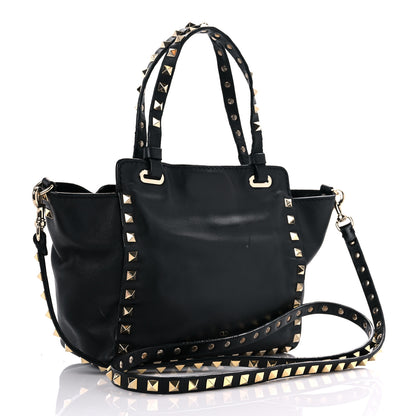 Valentino Garavani Vitello Mini Rockstud Tote Black 3 of 29