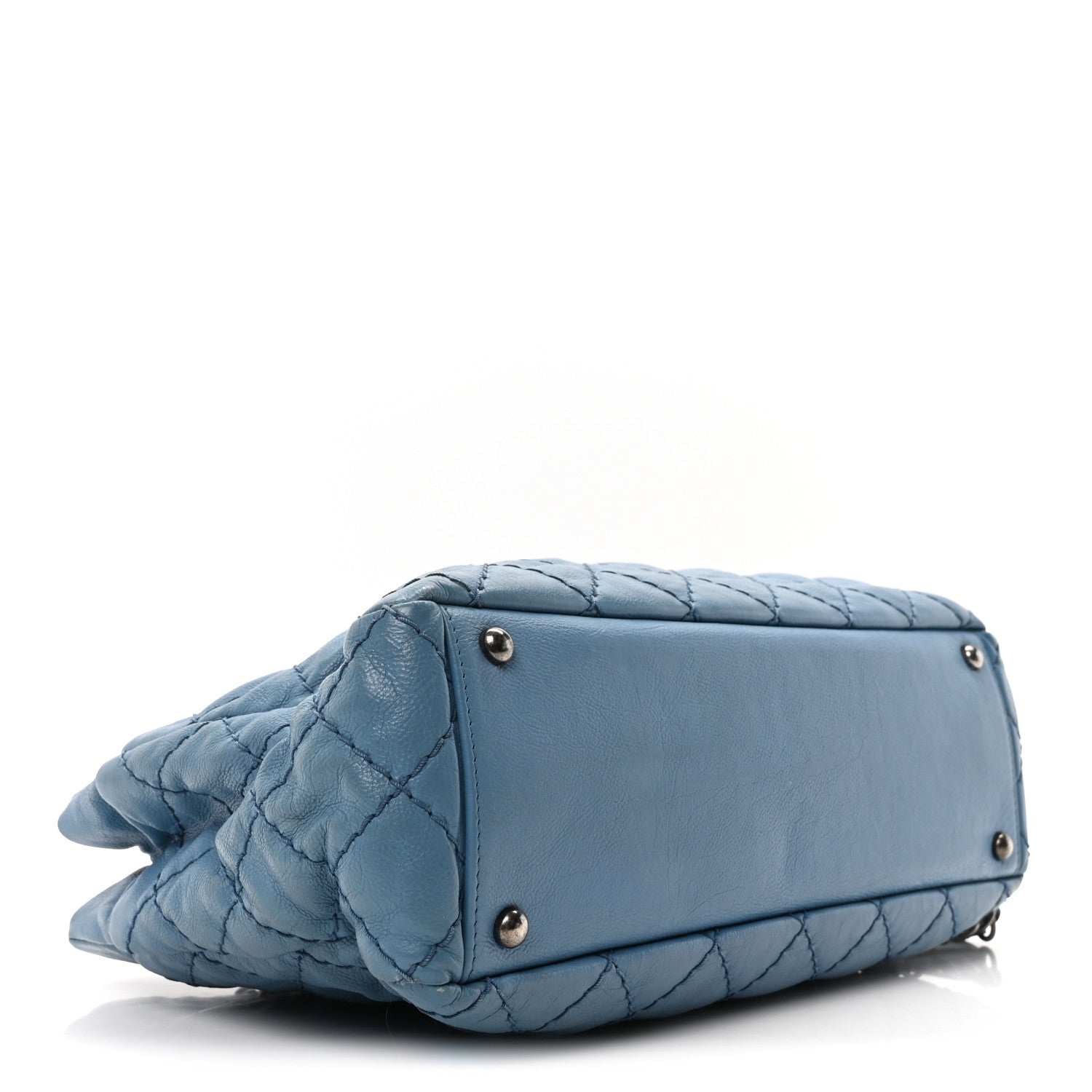 Chanel Calfskin Medium Stitch It Tote Blue 4 of 10